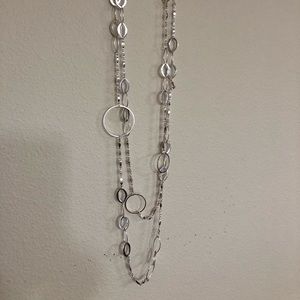 Lightweight silver necklace that can be worn multiple ways